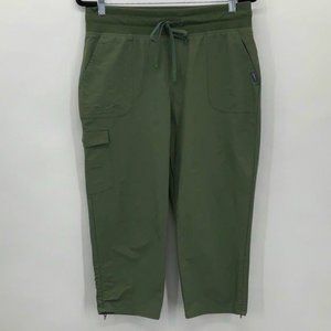 Eddie Bauer Utility Crop Pants Army Green Size Medium Season 2/21